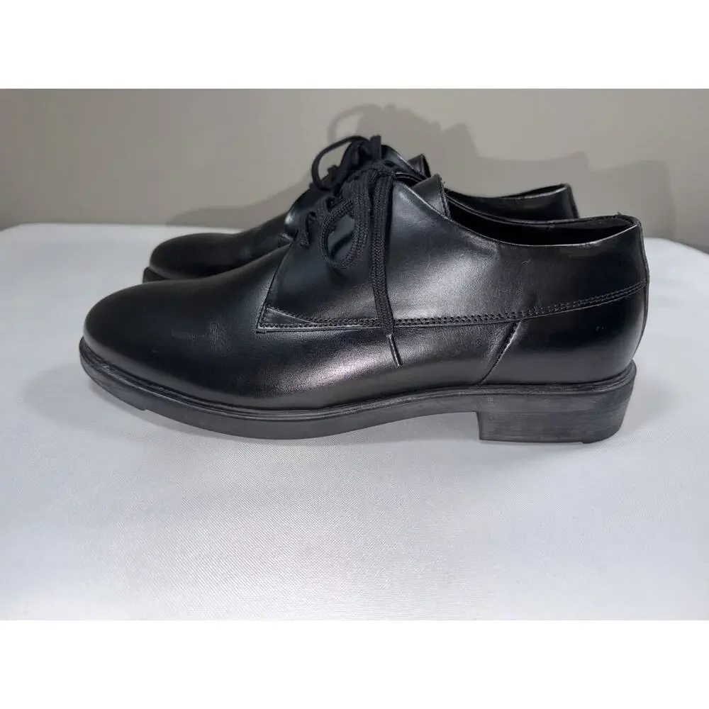 NWOT Shoe The Bear Copenhagen Men’s Size 40 / US 8 Black Leather Oxford Shoes
